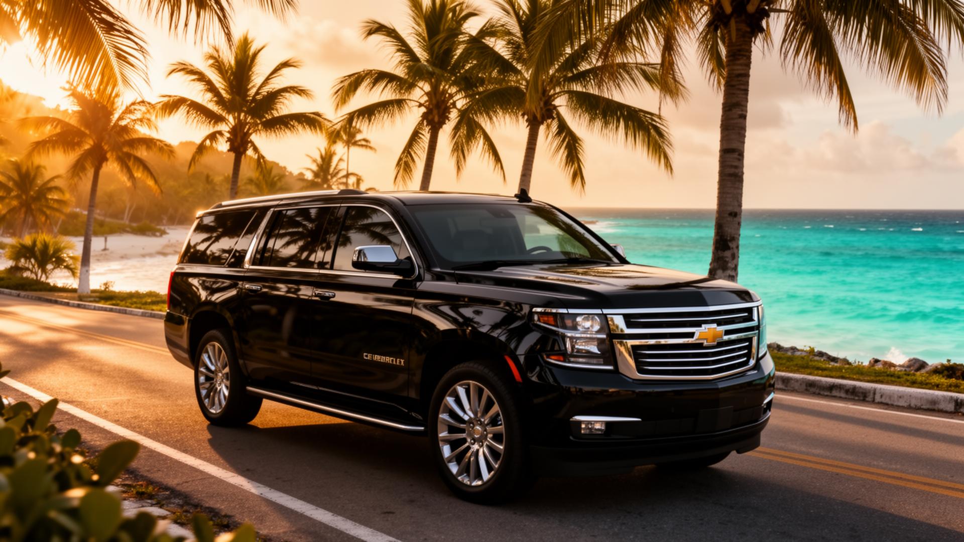 Luxury SUV transfer on the Dominican Republic coast
